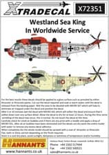 Image of 1:72 Westland Sea King In Worldwide Service X72351 Xtradecal