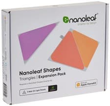 Image of Nanoleaf Shapes Triangle Expansion Pack 3 Additional Smart Light Panels LED R...