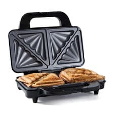 Image of Quest 2-Slice Deep Fill Sandwich Toastie Maker / Stainless Steel / Non-Stick