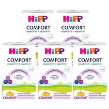 Image of HiPP Comfort infant milk for flatulence colic constipation 5x300 g - infants 0m+