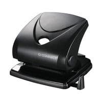Image of Q-Connect Standard Duty Hole Punch 30 Sheet Black 827P