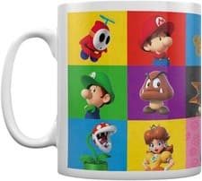 Image of SUPER MARIO 3D FRIENDS AND FOES WHITE COFFEE MUG