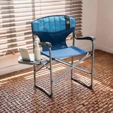 Image of Timber Ridge Folding Directors Chair Camping Outdoor w/ Table Cup Holder