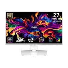 Image of MSI MAG 272QPW QD-OLED X28 27" QHD QD-OLED 280Hz 0.03ms Gaming Monitor - White
