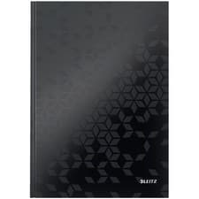 Image of Leitz Notebook WOW A4 Ruled with Hardcover 90g/80 Sheets Black