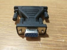 Image of DB9F TO DB25M SERIAL PORT ADAPTER RS232 9 PIN FEMALE 25 PIN MALE CONVERTER VID1
