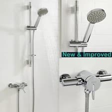 Image of BRISTAN Sonique Exposed 3 Thermostatic Single Lever Shower c/w Kit, Chrome