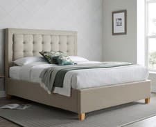 Image of Ottoman Bed, Brandon Fabric Bed in 2 Colour, 2 Size with 4 Mattress Options