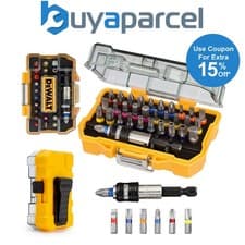 Image of DeWalt DT7969 32Pc Screwdriver Bit Set & Holder Pro Grade PH Slotted PZ Torx S2