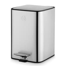 Image of Swan 5L Stainless Steel Pedal Bin | Fingerprint Proof | Soft-Close Bathroom Bin