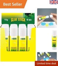 Image of Washable 15g PVA Glue Stick Bundle - 12 Strong Adhesives for Arts & Crafts