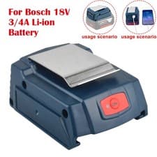 Image of 18V 3/4A Li-ion Portable Battery USB Power Charger Converter Adapter For Bosch