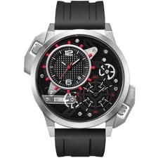 Image of Storm Dualaton Rubber Red Mens Watch with Black Rubber Strap 47540/R