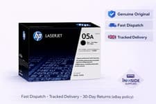 Image of HP 05A CE505A Black Genuine Original LaserJet Toner Cartridge 2,300 Pages