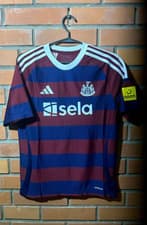 Image of Newcastle United Jersey Away Football Shirt 2024 Adidas Young Size L 13-14Y