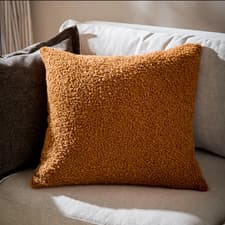 Image of Cabu Chunky Boucle Square Cushion - Four Colours Available