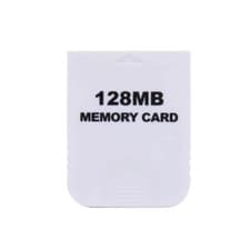Image of Memory Card 128MB - 2043 Blocks - for Gamecube or Wii - White