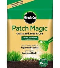 Image of Miracle-Gro Patch Magic Grass Seed Feed Coir Lawn Repair 16m² 3.6kg