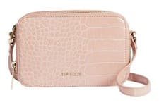 Image of Ted Baker Stina Double Zip Croc Effect Mini Camera Bag Mid - Pink
