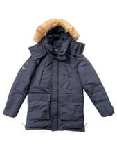 Image of Men’s Superdry XPD Everest Parka Coat Hooded Winter Jacket Navy Medium