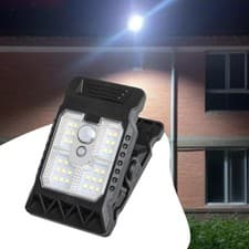 Image of Solar Outdoor Light Clamp Mounted Garden Fence Lamp Decoration Deck Lights