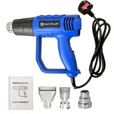 Image of 2000W Electric Heat Gun Hot Air Paint Stripper 300°C/600°C + 3 Nozzles DIY Too