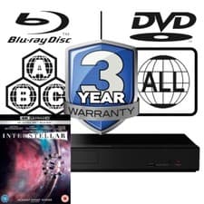 Image of Panasonic Blu-ray Player DP-UB150 All Zone MultiRegion 4K & Interstellar UHD
