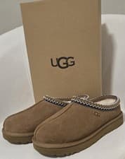 Image of UGG Women’s Tasman II Chestnut Suede Slipper, US 9/EU 40, New in Box, Wool Lined