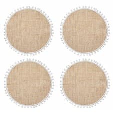 Image of Natural Elements Hessian Placemats 38cm