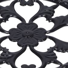 Image of Elegant Black Flower Pot Stand For Living Room Display FIS