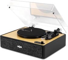 Image of Rise up Bluetooth Turntable - 3-Speed Vinyl Record Player with Built-In Speakers