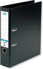 Image of Elba A4 70 Mm Plastic Lever Arch File, Black, 100202169