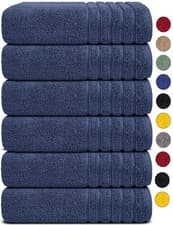 Image of 6X Large Jumbo Bath Sheet Towels Egyptian Cotton Super Soft Bathroom Towels Set