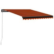 Image of Manual Retractable Awning Garden Patio Awning Canopy Sun Shade Shelter Outdoor