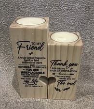 Image of Friend Tea Light Holder Gift Complete With Tea Lights
