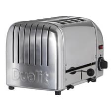 Image of Dualit 4 Slice Vario Toaster Polished Stainless Steel Adjustable Width Slots