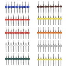 Image of Efficient and Smooth Carbide PCB Drill Bits Set of 10 Reduce Cutting Force