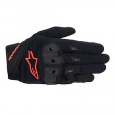 Image of Alpinestars Ladies Short Sports Gloves - Stella SP X 1 (Black/Red Fluo)