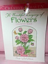 Image of Creative Haven ~ The Beautiful Language Of Flowers Coloring Book