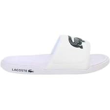 Image of Lacoste Croco Dualiste 0922 2 CFA Slip-On White Rubber Womens Sliders 743CFA0040