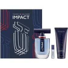 Image of TOMMY HILFIGER IMPACT GIFT SET 100ML EDT SPRAY - EDT 4ML - BODY WASH 100ML