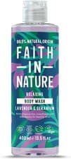 Image of Faith In Nature Lavender & Geranium Body Wash, Vegan, SLS-Free, 400ml,Free 🚚