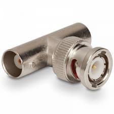 Image of UKDJ BNC Male Plug To Twin BNC Female Sockets Aerial Socket Adapter 50 Ohms