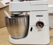 Image of Kenwood Chef XL food mixer, KVL4100W, White Stainless Steel Bowl 6.7 Litre.