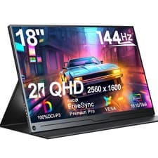 Image of Portable Monitor 18" 144Hz Portable Display 2560x1600 2K Monitor Gaming Screen