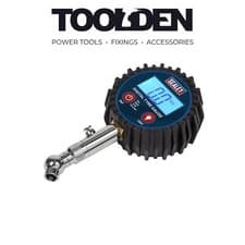 Image of Sealey TST001 Digital Tyre Pressure Gauge with Swivel Head & Quick Release
