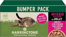 Image of Harringtons Complete Wet Pouch Grain Free Hypoallergenic Adult Cat Food Mixed in
