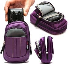 Image of Navitech Purple Camera Case For Canon PowerShot ZOOM Telephoto Monocular Camera
