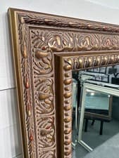 Image of Mirror X LARGE Antique Silver Shabby Chic Ornate Decorative Wall Mirror FLORENCE