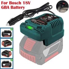 Image of Car Charger for Bosch Professional 18V System Battery Car Charger w/ LED Tool